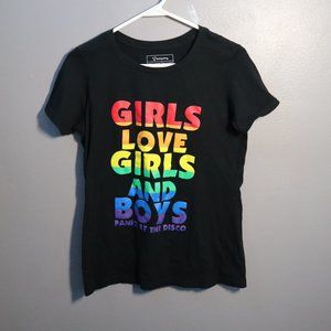 Panic! At The Disco Girls Love Girls And Boys Black Shirt